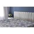 thumbnail image 5 of Ambesonne Roses Fitted Sheet, Blossoming Wild Flowers Retro, Queen Size, Beige and Dark Indigo, 5 of 5