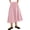 Light pink, variant on High Elastic Waist Women Solid Color Long Swing Skirt with Pocket