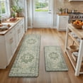 thumbnail image 2 of KUETH Kitchen Mats for Floor, Kitchen Rug with Anti Fatigue, Non Slip Washable Kitchen Rug, Set of 2 Kitchen Mat 17"x47"+17"x30", Runner Rug with Waterproof for Bathroon and Bedroom, 2 of 8