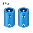 thumbnail image 2 of Shaft Coupling 10mm to 10mm Bore L25xD16 Robot Motor Wheel Rigid Coupler Connector Blue 2Pcs, 2 of 3