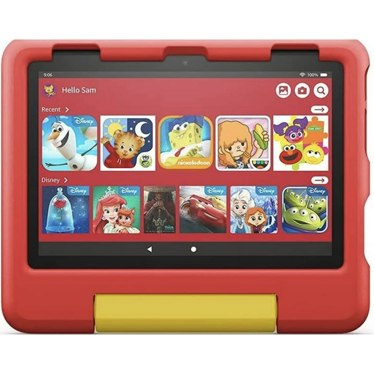 Fire 7 Kids tablet, ages 3-7. Top-selling 7 kids tablet on  -  2022 | ad-free content with parental controls included, 10-hr battery, 32