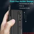thumbnail image 2 of Compatible Samsung Galaxy Z Fold 4 Phone Case with S Pen Holder Magnetic Hinge Protection & Kickstand,Shockproof Heavy Duty Dual Layer Protective Bumper Case for Samsung Z Fold 4 Case Black Men, 2 of 12