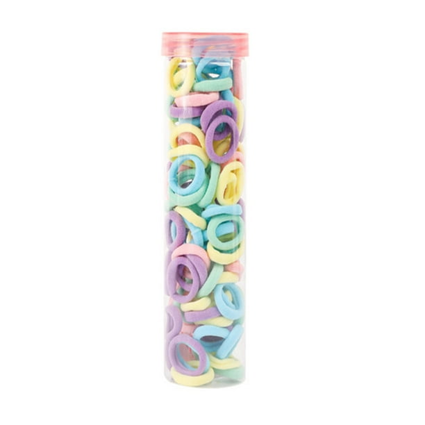 Fiudx Ofertas del día 100 anillos para el cabello con cuerda para el cabello, buena elasticidad y durabilidad sin dañar el cabello.