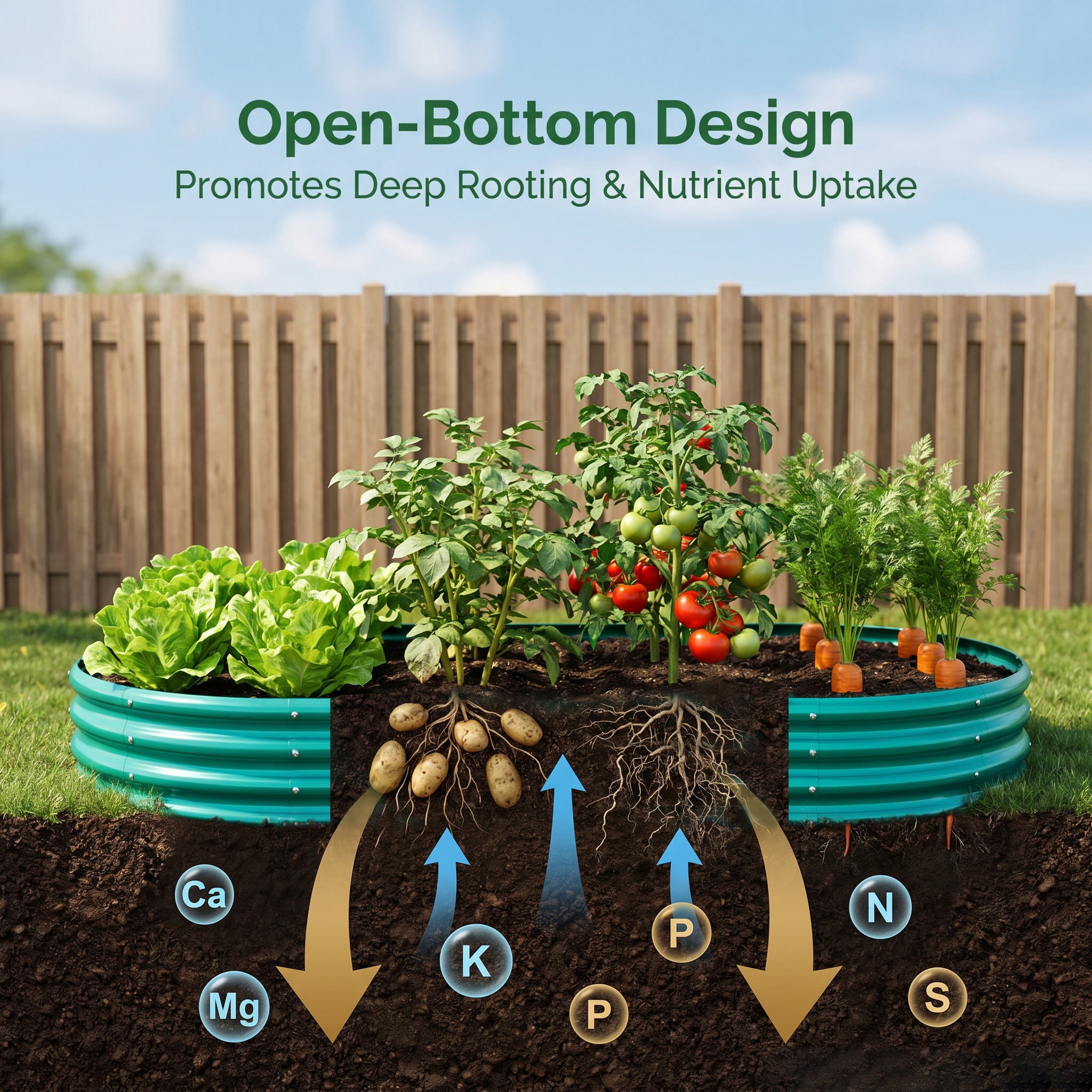 Galvanized Raised Garden Bed 8x4x1ft, Heavy Duty Metal Planter Box for Vegetables, Herbs & Flowers, Rust-Proof Outdoor Garden Bed with Large Capacity, Green, 2PCS