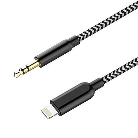 [2019 Version] Car Aux Cord for i Phone 7/8/X/Xs/Xr, Micar 3.5 mm Male Aux Stereo Audio Cable, Nylon Braided Aux Adapter, (Best Aux Cord For Car 2019)
