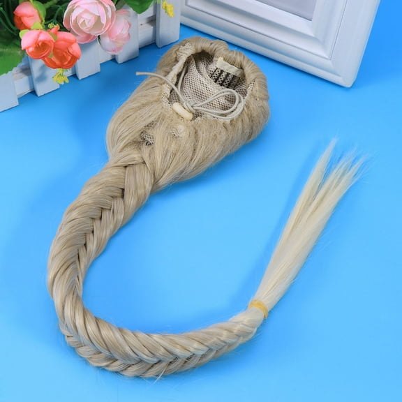 GOOHOCHY Ponytail Extension Braid Hair Piece 1Set Color 19-20 Inches for Women Special Occasions Clip-in
