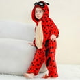 thumbnail image 6 of Lovzfmll Toddlers Boys Girls Flannel Elephant Bodysuit, Soft Plush Hooded Jumpsuit, Cute Cosplay Costume, Cozy Sleepwear Loungewear for 3 Months-4 Years, 6 of 9