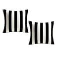 thumbnail image 2 of Sulaicai Black & White Vertical Striped Decorative Throw Pillow 18x18, Modern Minimalist Cushion for Indoor Outdoor Sofa Patio Home Decor, 2 of 6