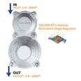 thumbnail image 4 of Flame King 160,000 BTU Vertical Mounted 2-Stage Propane LP Regulator for RVs, Vans, Trailers, Campers, 100LB Tanks, ASME Tanks, Generators, 4 of 9