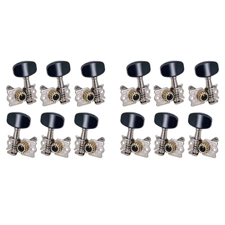 12Pcs 3R3L Guitar Tuning Pegs Open Machine Heads Acoustic Folk Guitar Tuning Peg Tuners Parts
