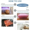 thumbnail image 4 of Justharion Hot Dog Roller For Grill Deliciously Topped Hot Dogs 15 Rows Of Can Cut Hot Dogs Easily pink 1Set, 4 of 6