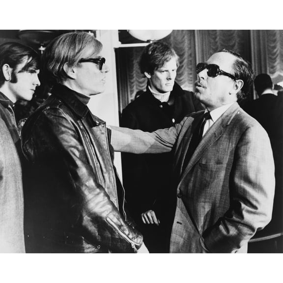 Andy Warhol (Left) And Tennessee Williams (Right) Talking On The S.S. France History (24 x 18)