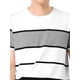 thumbnail image 5 of Camisetas para hombres INSPIRE CHIC con bloque de color, cuello redondo y mangas cortas S Negro Blanco Gris, 5 of 6