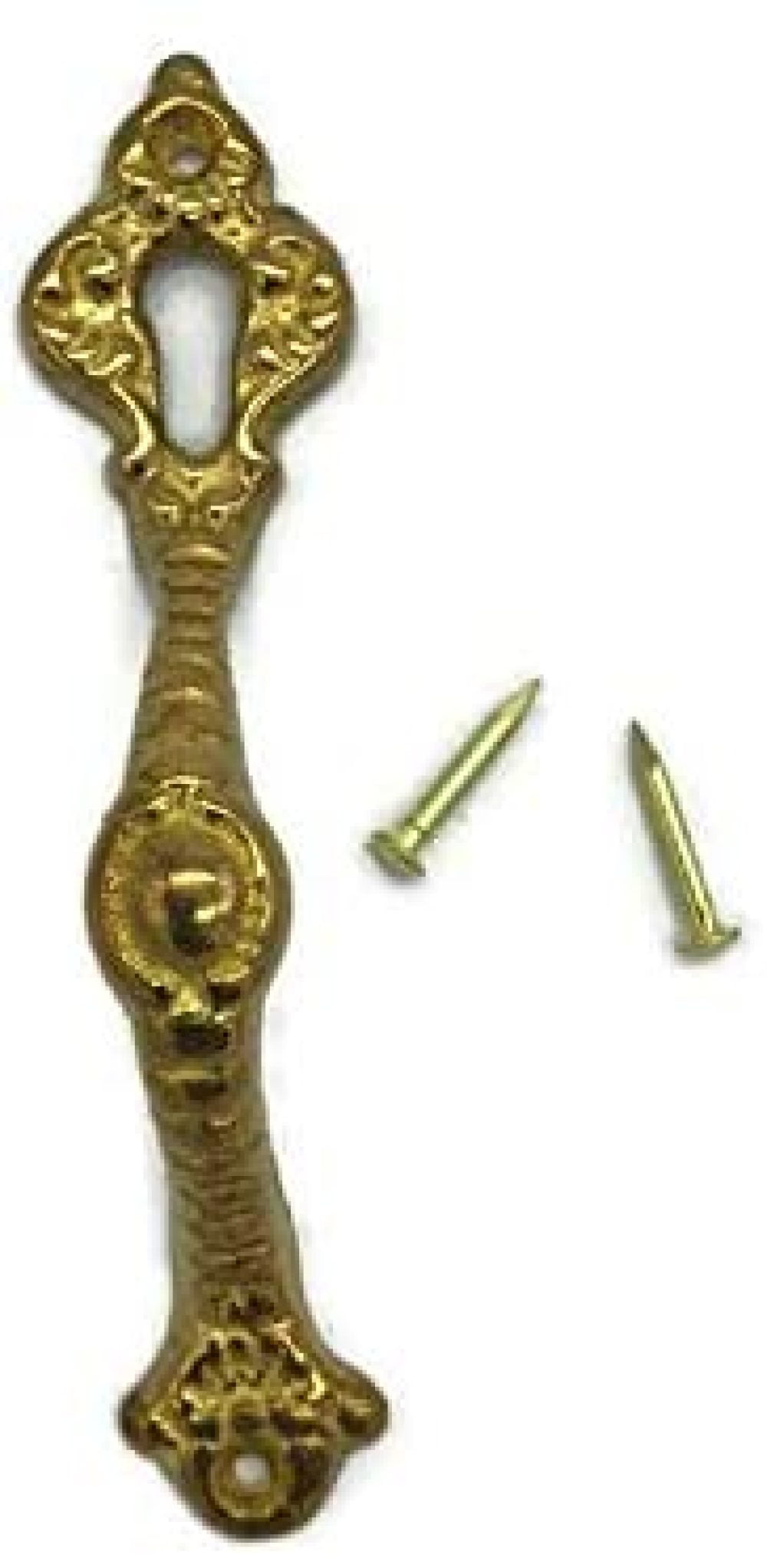 Vintage iron drawer dresser jewelery cabinet furniture escutcheon key hole cover 