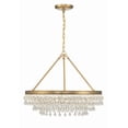 thumbnail image 5 of 237-VG Crystorama Lighting Calypso - 6 Light Chandelier-19.75 Inches Tall and 25 Inches Wide-Vibrant Gold Finish    -Traditional Installation, 5 of 9