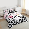 thumbnail image 3 of Castle Fairy Cute Cow Twin Comforter Sets for Children Kids,Cattle Print Bedding Set, 3 of 8