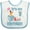 White and Blue, variant on Inktastic Hatching Dinosaur 1st Birthday Boys or Girls Baby Bib