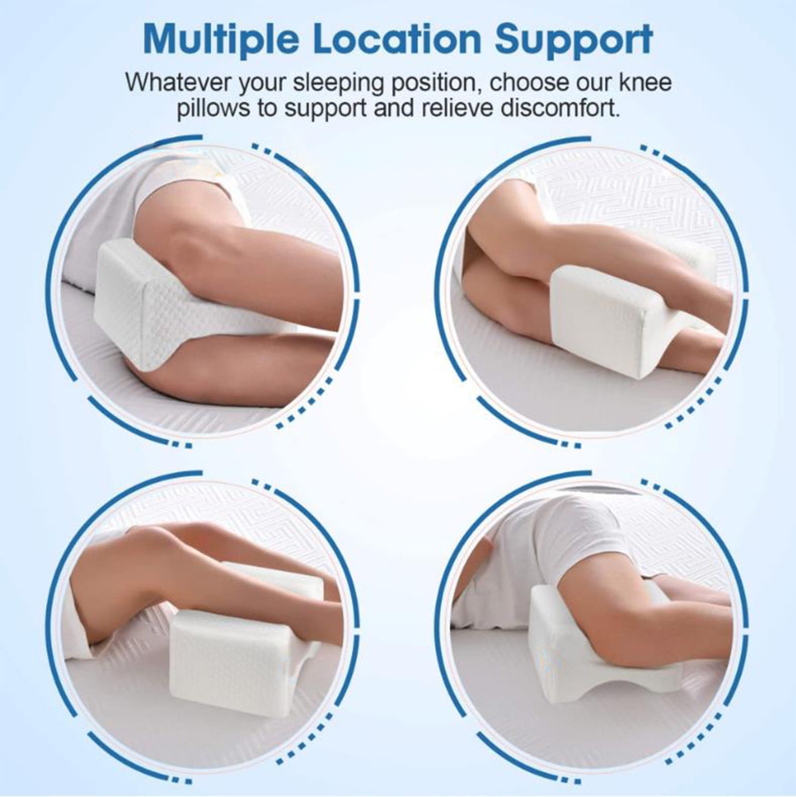 5 Pcs Orthopedic Leg Pillow for Side Sleepers & Maternity Support - Breathable Cotton Pillow with Ventilation Holes, Machine Washable
