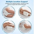 thumbnail image 6 of Orthopedic Leg Pillow for Side Sleepers | Maternity Support Cushion | Breathable Skin-Friendly Cotton | Resilient & Machine Washable | 21x17x14cm | 1 Piece White, 6 of 6