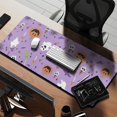 thumbnail image 2 of Long Mouse Pads for Desk,Purple Halloween Pattern Desk Mats on Top Of Desks, Desk Mouse Pad Extra Large with 3mm Non-Slip Base and Stitched Edge for Gaming,Office,Work,Home 35.4x15.7in, 2 of 5