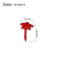 thumbnail image 2 of Unique Bargains 7 x 9 mm Brads for Paper Crafts, 100 Pcs  Flower Paper Fastener, Assorted Colors, 2 of 5