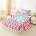 thumbnail image 2 of Erosebridal Blue Baseball Cream Twin Sheet Sets,Sport Gaming Kids Bedding For Girls 3-Piece, 2 of 6