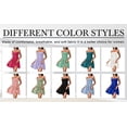 thumbnail image 3 of Summer Dresses for Women Square Neck Smocked Tiered Mini Dress Spaghetti Strap Breathable Casual Summer Dress Pink M, 3 of 6