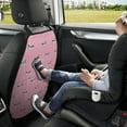 thumbnail image 5 of Minimalist Cartoon Goat Skull Pink Mats Back Seat Protectors, Car Seat Protector Vehicle Organizers Waterproof Cover Back Seat Cover for Kids with 3 Storage Pockets 2 Pack, 5 of 5
