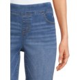thumbnail image 4 of The Pioneer Woman Pull-On Embroidered Cropped Jeans, Women's, 4 of 7