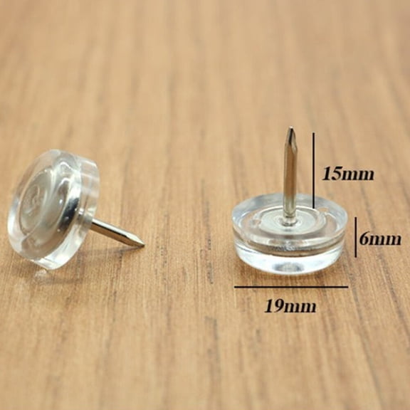 Raindrops Transparent Upholstery Nails Furniture Tacks Non- 24 Pieces for Home and Office Furniture Use