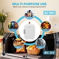 thumbnail image 4 of Gianna 4L Mini Car Refrigerator, Portable Compact Dorm & Car Fridge for Drinks, Snacks & Skincare, Holds 7 Cans, 4 of 5