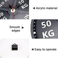 thumbnail image 5 of 50KG Print Wall Clock Circular Gym Weight Lifting Dumbbell Bodybuilding Silent Acrylic Clock, 5 of 7