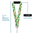 thumbnail image 3 of Comedy Central Lanyard, South Park Kyle Expressions Scattered Green, Elastic, 3 of 4