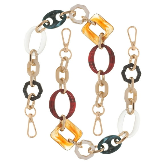 PBPBOX 2pcs Multi Color Purse Chain Charms for Bags with Acrylic Material for Personalization