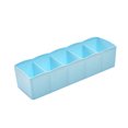 thumbnail image 1 of Diseño fresco Cajón de plástico Organizador Corbata Sujetador Calcetines Contenedor de almacenamiento Divisor multipropósito Cajas de Almacenamiento y organización del hogar cielo azul 6*26.5*8 cm Bearachild HA0024-03B, 1 of 6