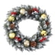 thumbnail image 3 of Corona navideña Corona navideña artificial Corona para puerta de entrada Bayas rojas Navidad, 3 of 9
