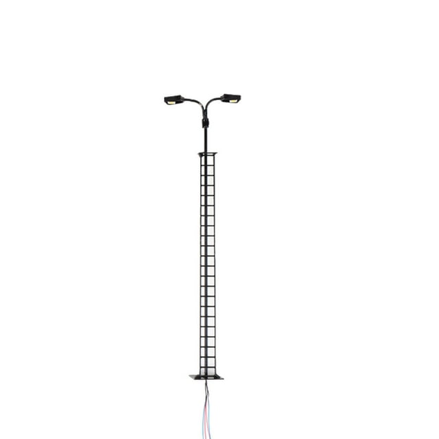 Inteprter Modelo de lámpara de vía férrea, musgo, micropaisaje, exterior, tamaño pequeño, LED, poste de luz de Metal, patios, jardín, patio de Artesanía Negro (luz cálida) Inteprter HA064535-05