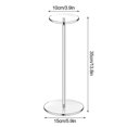 thumbnail image 2 of Clear Acrylic Hat Display Stand for Cowboy Hats, Wigs, Pedestal Rack with Sturdy Base, 2 of 4