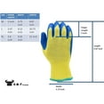 thumbnail image 4 of G & F Products Kevlar Knit Work Gloves 1607M Heavy Weight Textured Blue Latex Coated 1 Pack Medium, 4 of 14