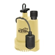 K2 Pumps SPT03301TPK Thermoplastic Submersible Sump Pump with Piggyback Tethered Switch