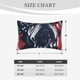 thumbnail image 4 of Zufioo Bulldog with Forest Flag Print Double-sided Plush Pillow Cover,Decorative Pillow Protector without Pillow Core, Suitable for Sofa, Bedroom, Car-16"x24", 4 of 6