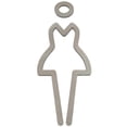 thumbnail image 1 of Letreros WC Exclusivo para Mujeres LadyWC01Gray 1 Pza 2.5x9.5x0.5cm Gris Plástico., 1 of 1