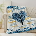 thumbnail image 4 of 50th Anniversary Blanket Gifts for Him,50th Wedding Anniversary Romantic Gifts for Couple/Parents,50 year Anniversary Blanket for Him,Best 50th Anniversary Blanket for Husband (50th Anniversary), 4 of 5