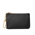 thumbnail image 1 of Monedero de piel de vaca auténtica para mujer, sencillo, minimonedero con cremallera, pequeño, ultrafino, 1 of 4