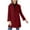 Wine, variant on Inleife Women's New Fashionable Coats Solid Color Lapel Double Buckle With Pockets Woolen Coat Jacket