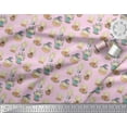 thumbnail image 2 of Soimoi polyester Crepe Fabric Cute Girl Kids Print Fabric by the Yard 52 Inch Wide, 2 of 3