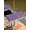 Purple/Black, variant on Outdoor Tablecloth with Umbrella Hole and Zipper, Brown Black Square Table Cloth 54x54 Inch Waterproof Tablecloth, Farmhouse Striped Modern Abstract Art Picnic Table Cover for Patio Camping