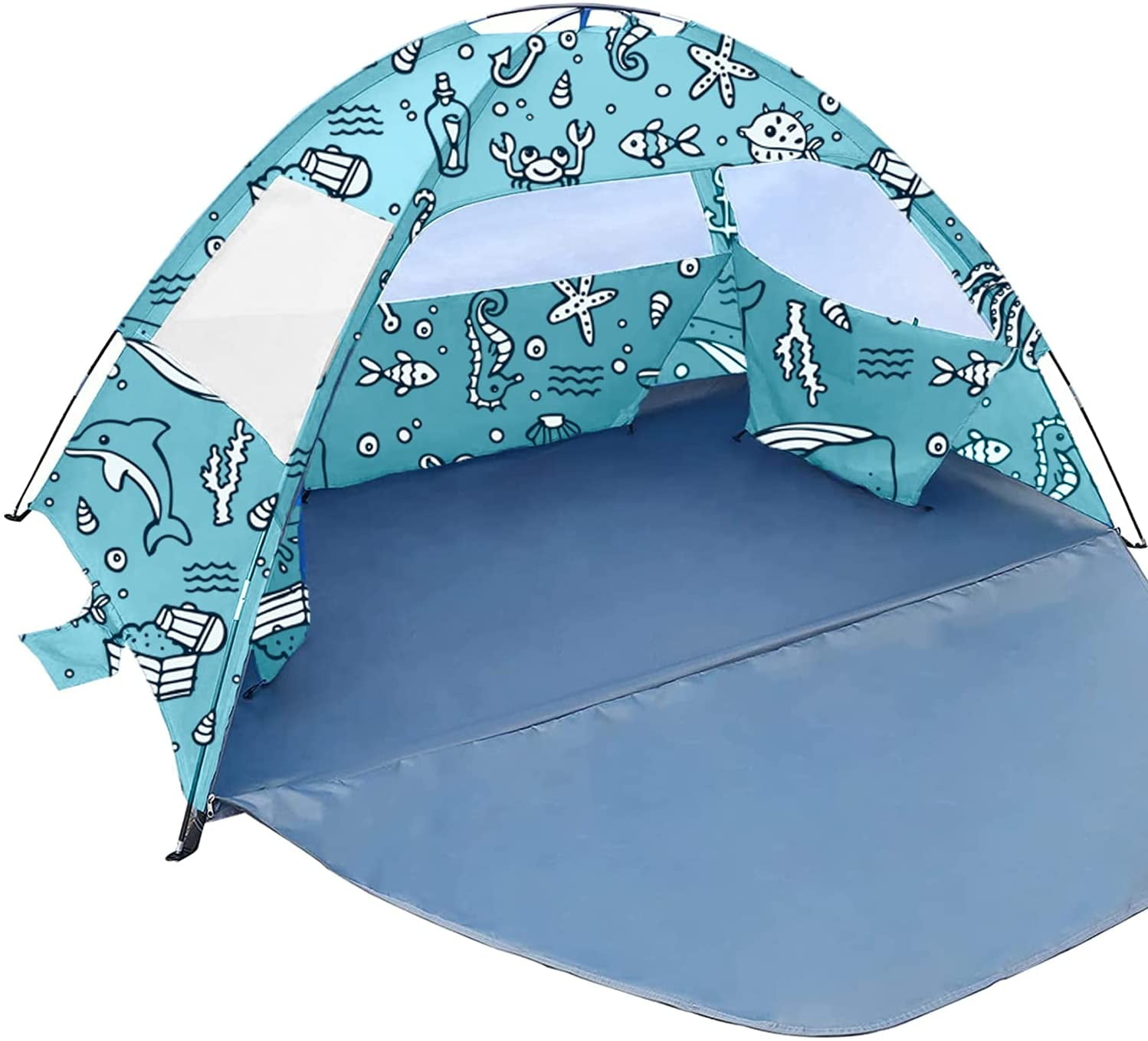 KidzAdventure Beach Tent for Baby, Kids and Family 34 Person Sun