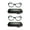 2PK-Black, variant on EYE ZOOM 2 Pack Men and Women Vintage Plastic Reading Glasses with Case, Grey Stripe +1.25