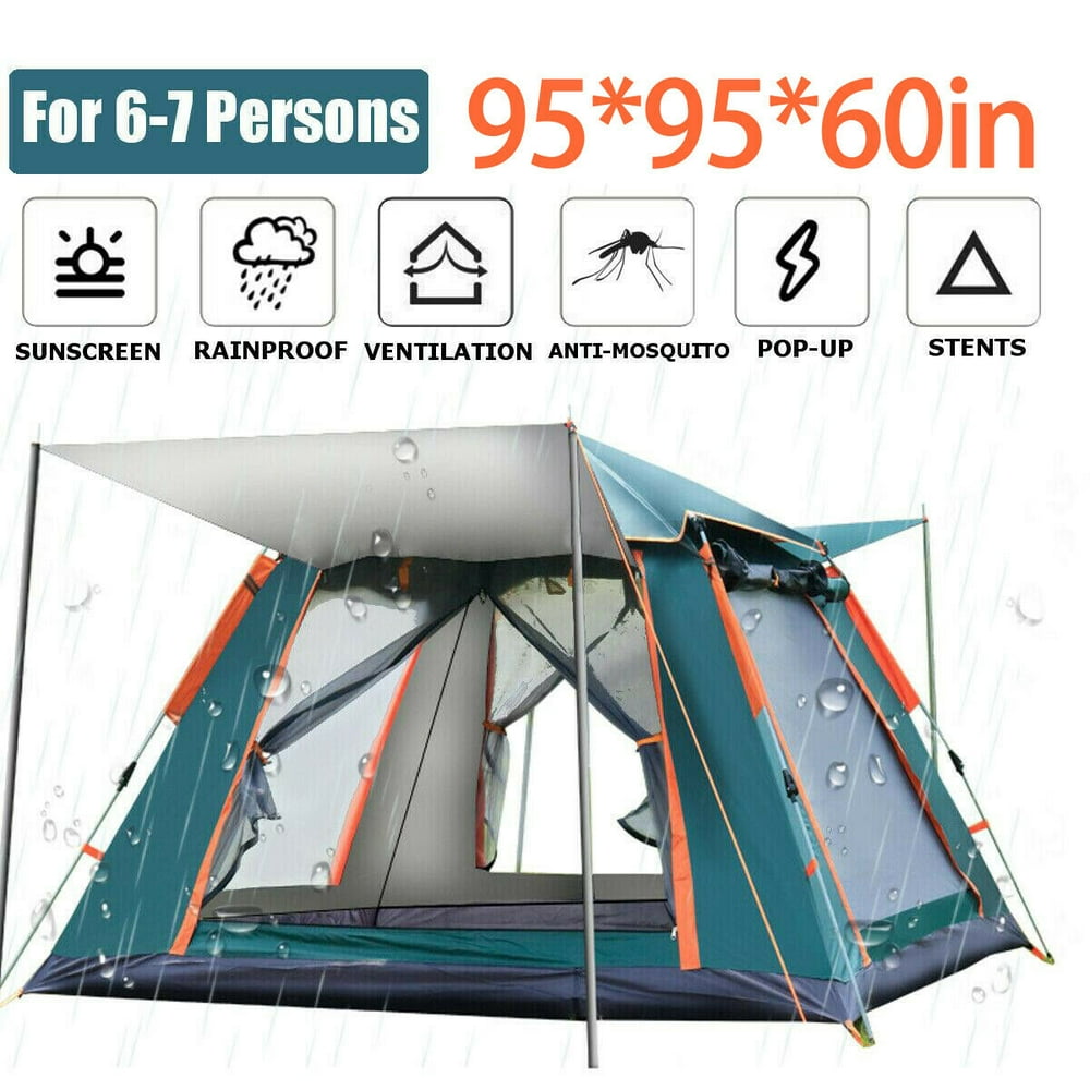 67 Person 60 Seconds Set Up Camping Tent, Waterproof Pop Up Tent with